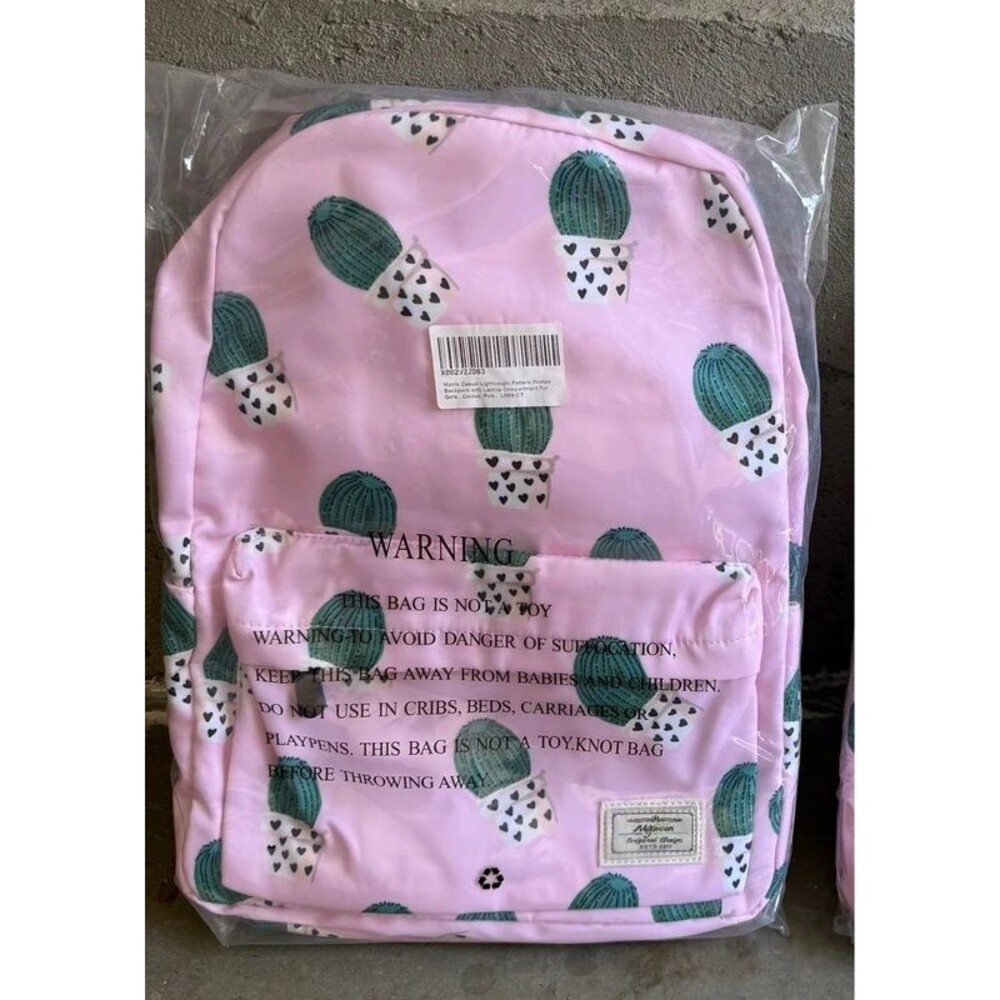 Pink cactus backpack-brand new with tags